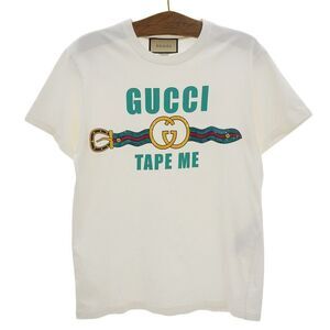 Gucci Cotton TAPE ME Sequin Decoration Front Logo Short Sleeve Cut And Sewn